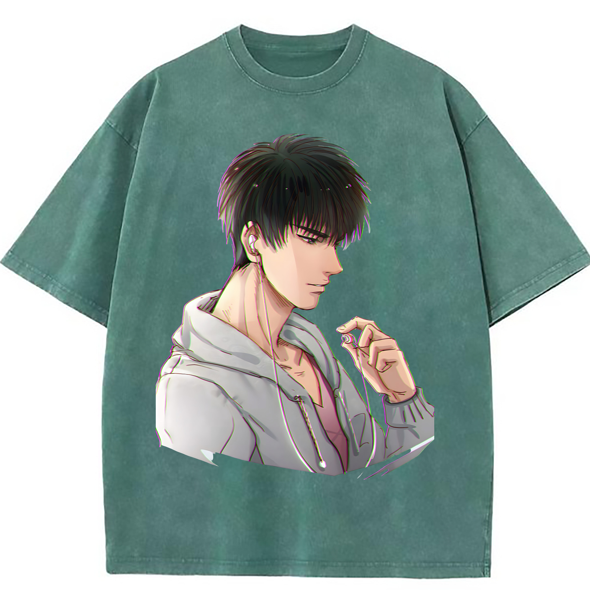 （画像用） SLAM DUNK／スラムダンク 綿100% ヴィンテージ風 半袖Tシャツ（フロントプリント）